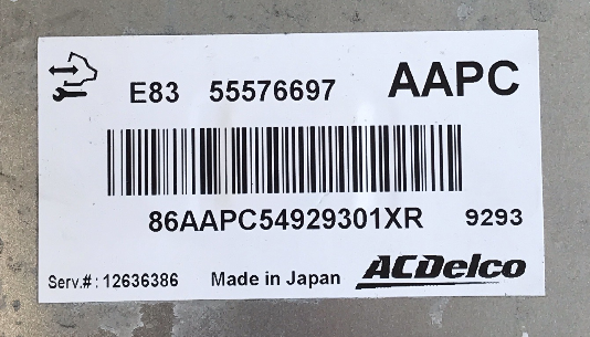 55576697, AAPC, E83, 12636386