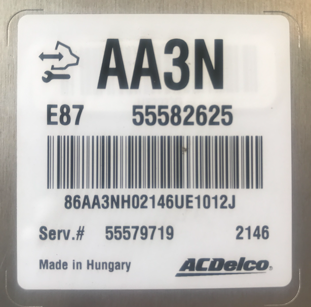 55582625, AA3N, 55579719, E87