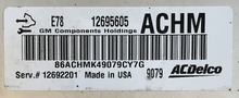 ACDelco Engine ECU, Vauxhall, Opel, 12695605, ACHM, E78, 12692201 