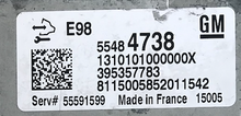 Vauxhall, Opel, 55484738, 1310101000000X, 395357783,  55591599, E98