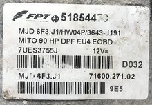 Alfa Mita 1.5JTD, MJD 6F3.J1, 71600.271.02, 51854470 