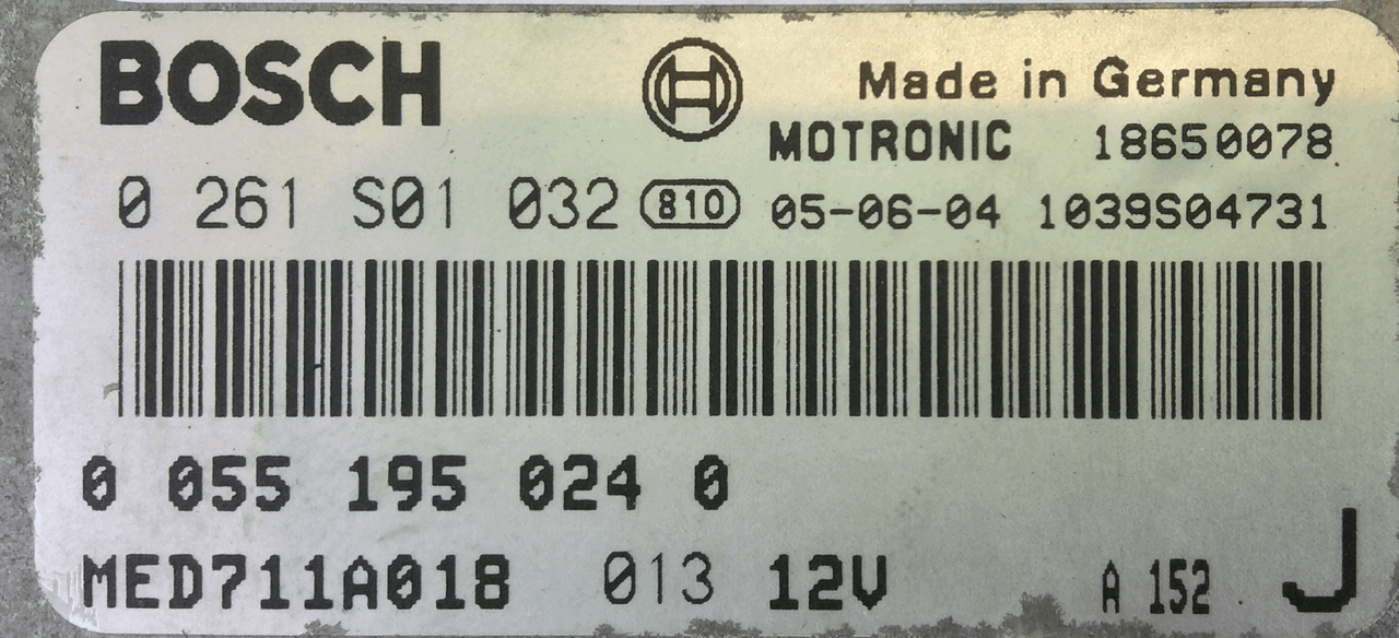 Alfa Romeo GT 2.0 JTS 16V, 0261S01032, 0 261 S01 032, 00551950240, 0 055 195 024 0