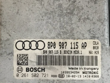 Unidad de control del motor Bosch Plug & Play, Audi S3 2.0 TFSI, 0261S02721, 0 261 S02 721, 8P0907115AP, 8P0 907 115 AP, MED9.1, 1039S34294
