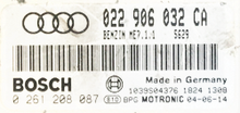Audi A3 3.2L, 0261208087, 0 261 208 087, 022906032CA, 022 906 032 CA, 1039S04376, ME7.1.1