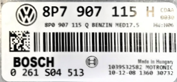 Audi, 0261S04513, 0 261 S04 513, 8P7907115H, 8P7 907 115 H, 8P0907115Q, 8P0 907 115 Q, MED17.5
