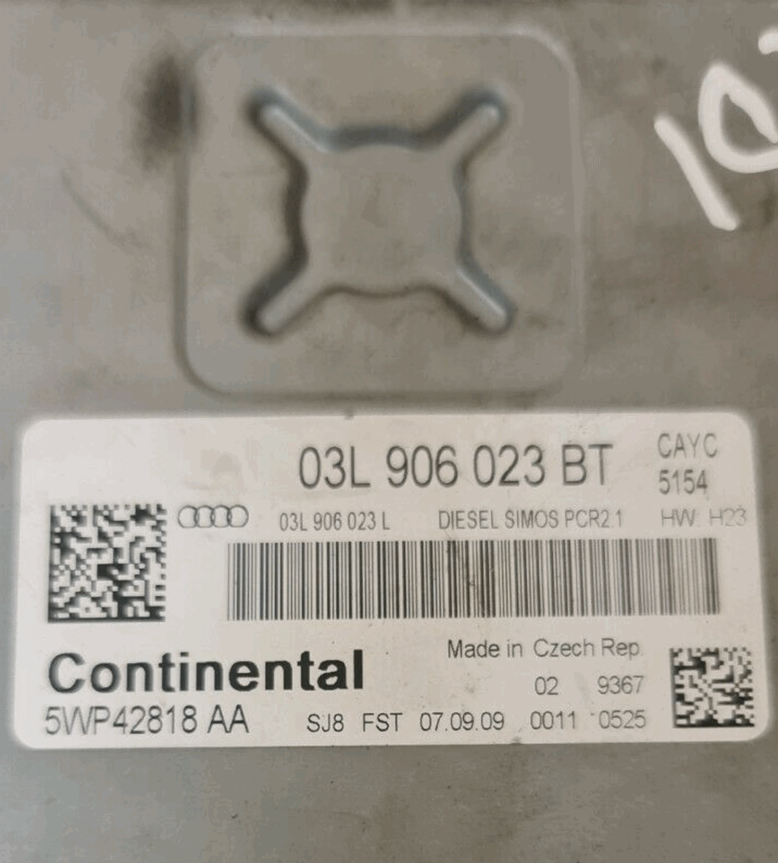 Audi A3 TDI, 03L906023BT, 03L 906 023 BT, 5WP42818AA, 5WP42818 AA, DIESEL SIMOS PCR2.1