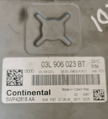 Audi A3 TDI, 03L906023BT, 03L 906 023 BT, 5WP42818AA, 5WP42818 AA, DIESEL SIMOS PCR2.1