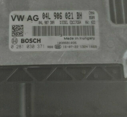 Audi A4, A5 2.0 TDI, 0281030371, 0 281 030 371, 04L906021BH, 04L 906 021 BH, EDC17C64