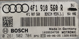 Audi A6 4.2, 0261S02704, 0 261 S02 704, 4F1910560R, 4F1 910 560 R, MED9.1.1