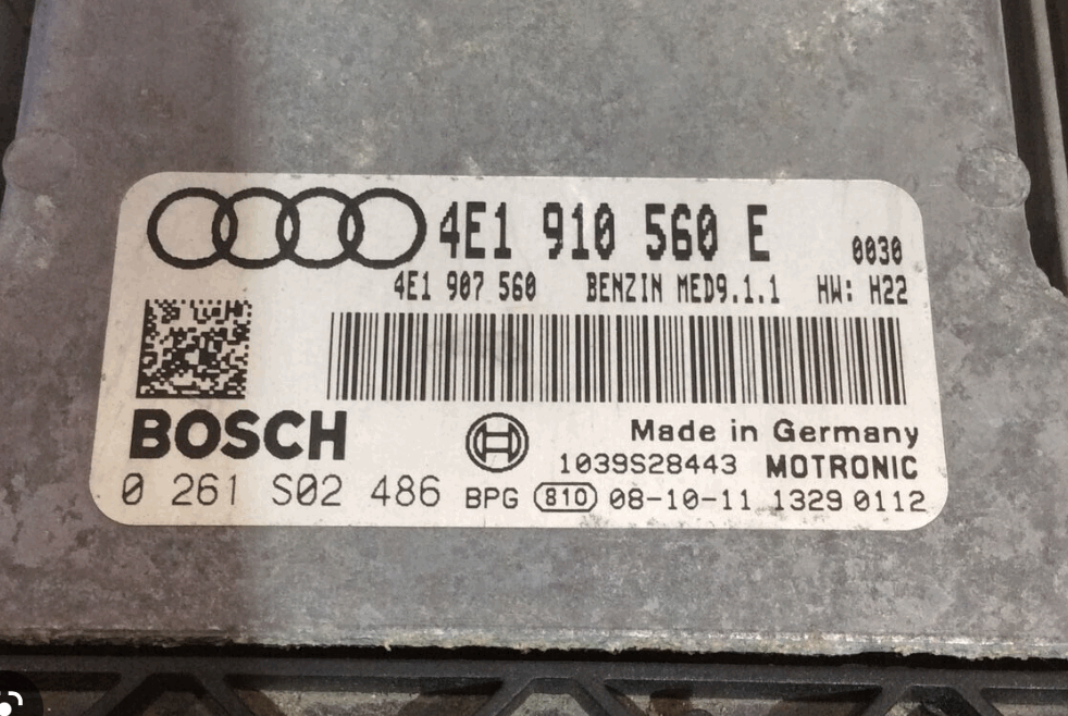 Audi A8 4.2, 0261S02486, 0 261 S02 486, 4E1910560E , 4E1 910 560 E , MED9.1.1