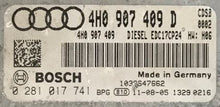 Audi A8 4.2 TDI Quattro, 0281017741, 0 281 017 741, 4H0907409D, 4H0 907 409 D, 4H0907409, 4H0 907 409, EDC17CP24