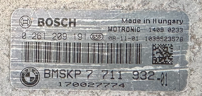 BMW, 0261209191, 0 261 209 191, BMSKP7711932, BMSKP 7 711 932, 170027774
