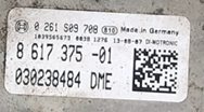 BMW, 0261S09708, 0 261 S09 708, DME8617375, DME 8 617 375