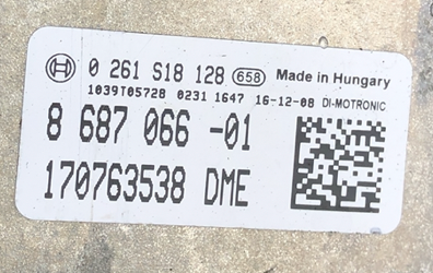 BMW, 0261S18128, 0 261 S18 128, 8687066, 8 687 066