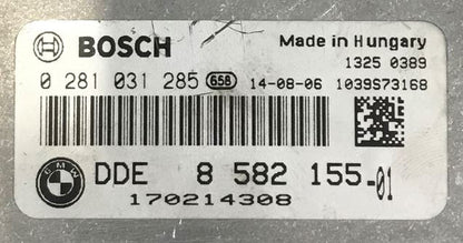 BMW, 0281031285, 0 281 031 285, DDE8582155, DDE 8 582 155
