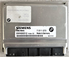 BMW, 7511570, 7 511 570, 5WK90012, Index 03, DME MS43