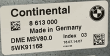 BMW, 8613000, 8 613 000, DME MSV80, 5WK91168, Index 03