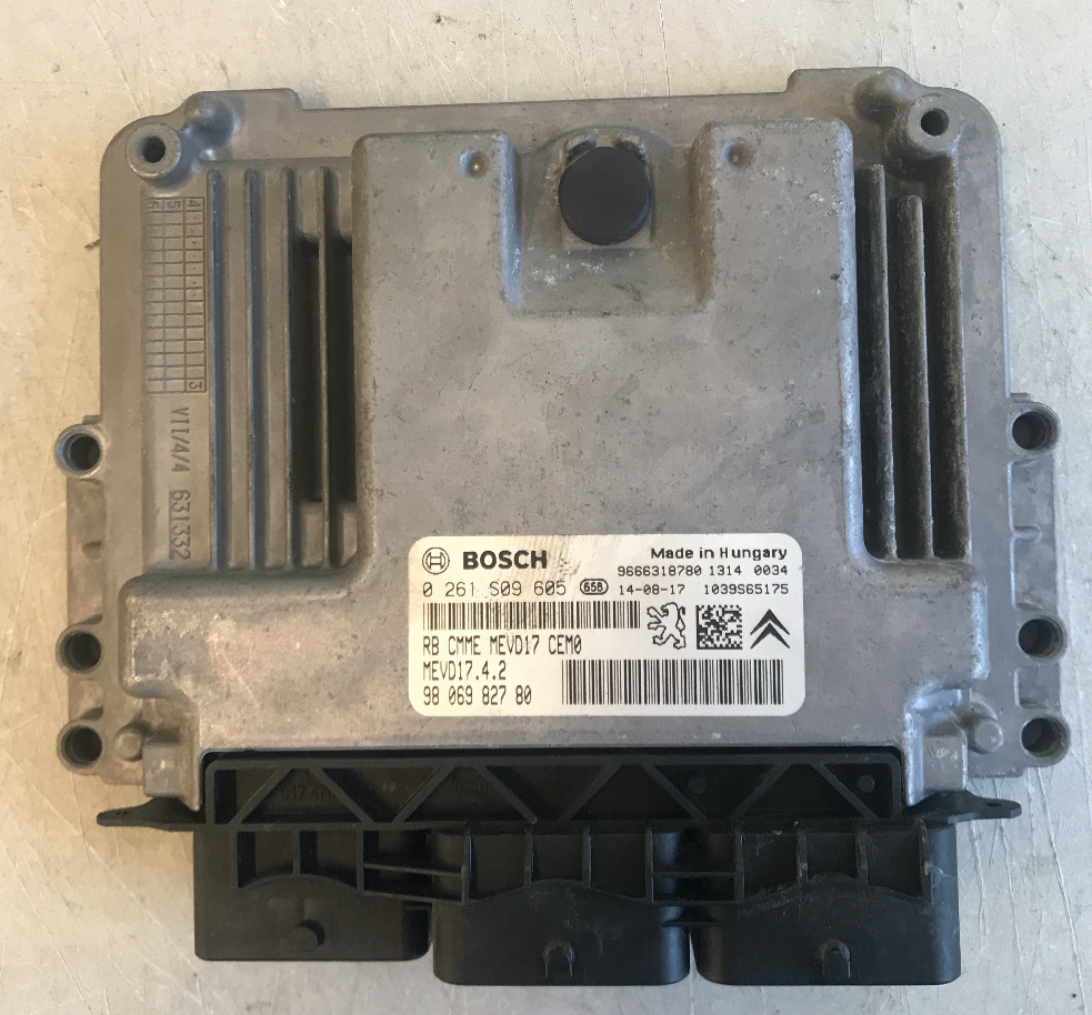 Bosch Engine ECU, 0261S09605, 0 261 S09 605, 9806982780, 98 069 827 80, 1039S65175, MEVD17.4.2