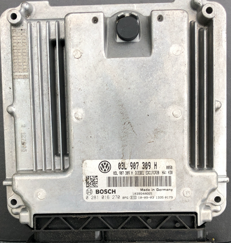 Bosch Engine ECU, VW T5 2.0 TDi, 0281016270, 0 281 016 270, 03L907309H, 03L 907 309 H, EDC17CP20