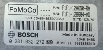 Bosch Engine ECU, 0281032272, 0 281 032 272, F1F1-12A650-RA, F1F1-12B684-AD, WKZ0, 1039S85018