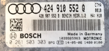 Bosch Engine ECU, Audi, 0261S03303, 0 261 S03 303, 424910552Q, 424 910 552 Q, 1039S65963, MED9.1.2