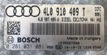 Bosch Engine ECU, Audi, 0281031081, 0 281 031 081, 4L0910409T, 4L0 910 409 T, 1039S67200