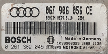  Bosch Engine ECU, Audi A3 2.0TFSi, 0261S02045, 0 261 S02 045, 06F906056CE, 06F 906 056 CE, MED9.5.10