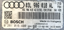 Audi A3 2.0 TDI, 0281016400, 0 281 016 400, 03L906018AL, 03L 906 018 AL, EDC17C46