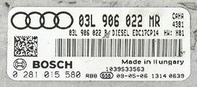 Bosch Engine ECU, Audi A4, A5 2.0 TDI, 0281015580, 0 281 015 580, 03L906022MR, 03L 906 022 MR, EDC17CP14