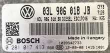 Bosch Engine ECU, Audi A5 2.0 TDI, 0281017413, 0 281 017 413, 03L906018JB, 03L 906 018 JB, 1039S42733, EDC17C46