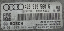 Bosch Engine ECU, Audi R8 4.2, 0261S02671, 0 261 S02 671, 420910560G, 420 910 560 G, MED9.1