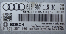 Audi TT 1.8 TFSI, 0261S07106, 0 261 S07 106, 8J0907115BC, 8J0 907 115 BC, 8P0907115Q, 8P0 907 115 Q, MED17.5