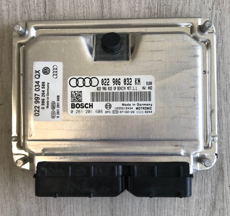 Bosch Engine ECU, Audi TT 3.2, 0261201608, 0 261 201 608, 022906032KN, 022 906 032 KN, ME7.1.1