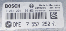 Bosch Engine ECU, BMW, 0261201106, 0 261 201 106, DME7557290, DME 7 557 290, 1039S10875