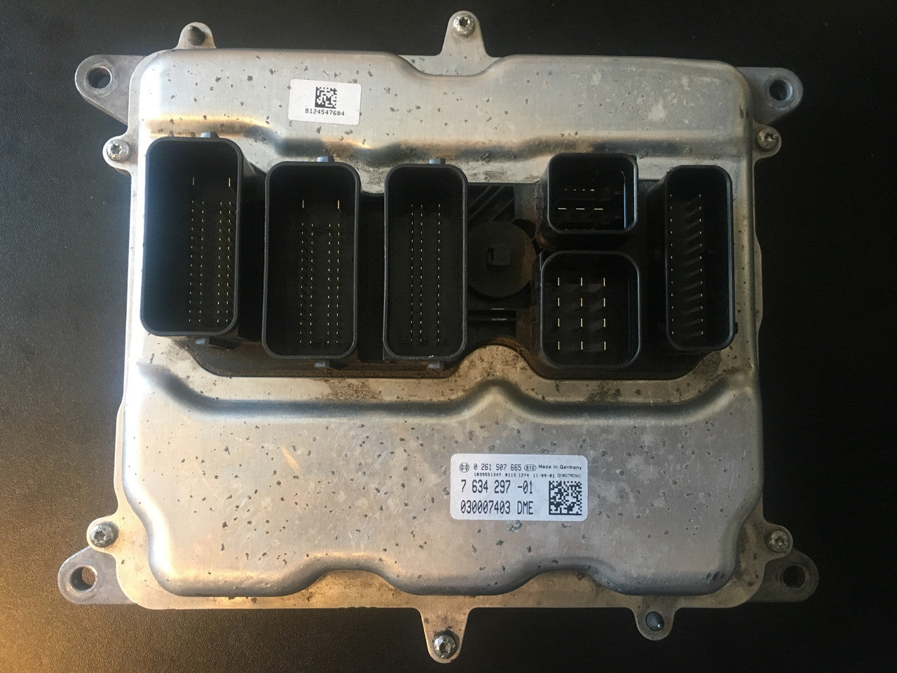 Bosch Engine ECU, BMW, 0261S07665, 0 261 S07 665, DME7634297, DME 7 634 297