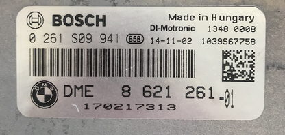 BMW, 0261S09941, 0 261 S09 941, DME8621261, DME 8 621 261