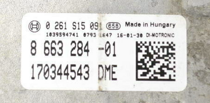 Bosch Engine ECU, BMW, 0261S15091, 0 261 S15 091, 8663284, 8 663 284, 1039S94741