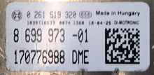 Bosch Engine ECU, BMW, 0261S19320 , 0 261 S19 320, 8699973, 8 699 973, DME
