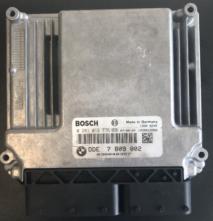 Bosch Engine ECU, BMW 123D, 0281013776, 0 281 013 776, DDE7809002, DDE 7 809 002, 1039S23980