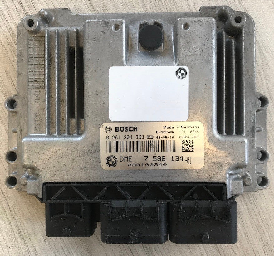 Bosch Engine ECU, BMW Mini Cooper 1.6, 0261S04363, 0 261 S04 363, DME7586134, DME 7 586 134