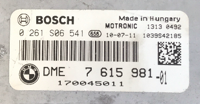 BMW Mini Countryman 1.6, 0261S06541, 0 261 S06 541, DME7615981, DME 7 615 981