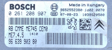Citroen C2 VTS ECU 0261208907, 0 261 208 907, 96 639 903 80, 9663990380