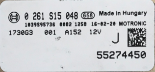 0261S15048, 0 261 S15 048, 55274450
