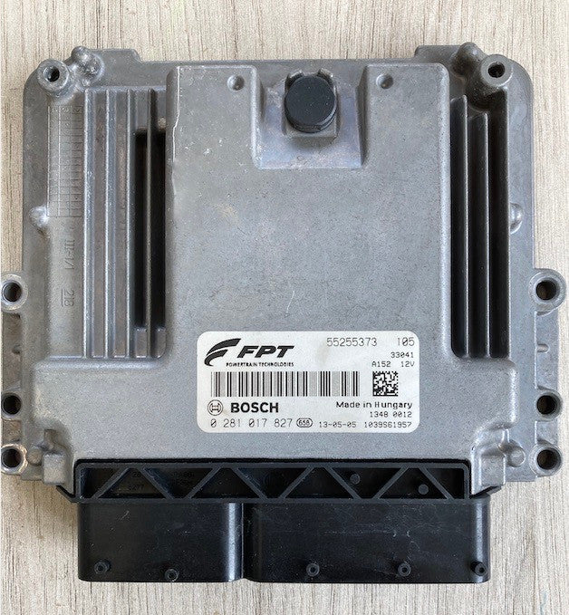 Bosch Engine ECU, Fiat 500L 1.6 Multijet, 0281017827, 0 281 017 827, 55255373, 1039S61957