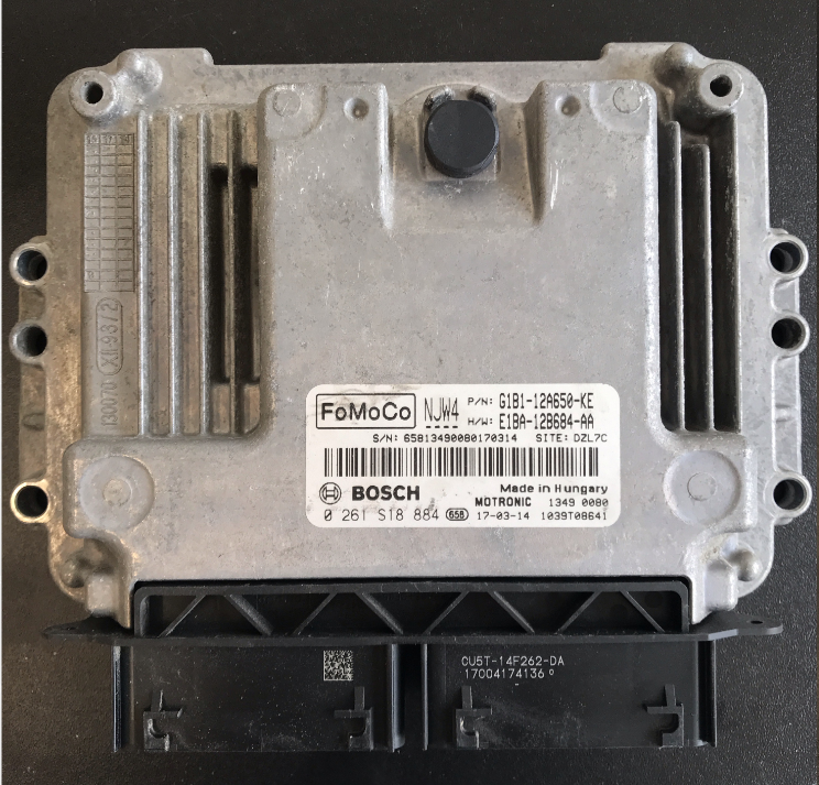 Bosch Engine ECU, Ford, 0261S18884, 0 261 S18 884, G1B1-12A650-KE, E1BA-12B684-AA, NJW4, 1039T08641