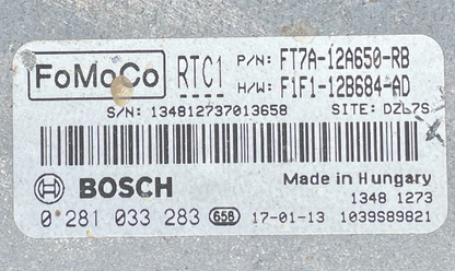 0281033283, 0 281 033 283, FT7A-12A650-RB, FT7A12A650RB, F1F1-12B684-AD, F1F112B684AD, RTC1