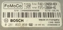 Bosch Engine ECU, Ford Transit Connect 1.5, 0281033090, 0 281 033 090, FV6112A650AEA, FV61-12A650-AEA,F1F112B684AD, F1F1-12B684-AD, TGB0, 1039S89810