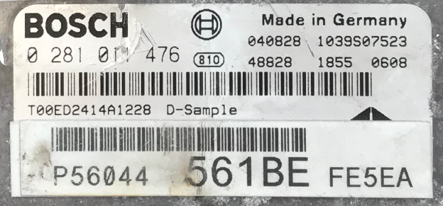 Bosch Engine ECU, Jeep , 0281011476, 0 281 011 476, P056044561BE, P05044 561BE, 1039S07523