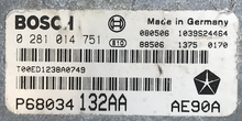 Bosch Engine ECU, Jeep Wrangler 2.8 CRD, 0281014751, 0 281 014 751, P68034132AA, P68034 132AA, 1039S24464