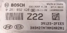 Bosch Engine ECU, KIA, 0281032420, 0 281 032 420, 39123-2FEE5, Z22 